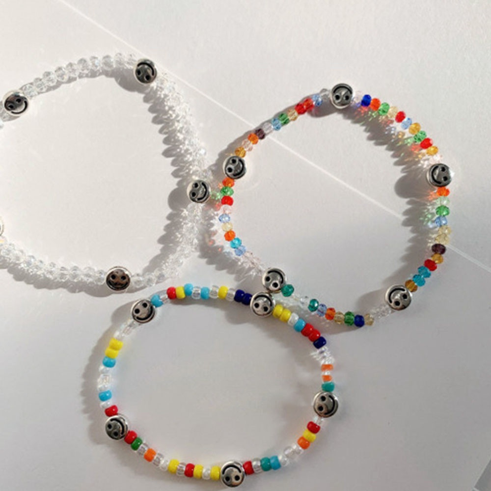 Hạt Cườm Nhiều Màu Sắc Hình Mặt Cười Dùng Làm Trang Sức DIY