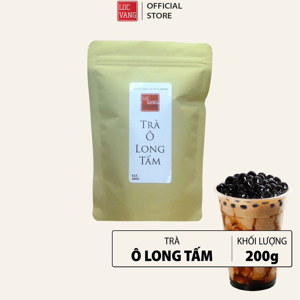 Trà Ô Long (Oolong,Olong,Ôlong) Tấm - Pha Trà Sữa Chuyên Dụng - Túi 200Gr