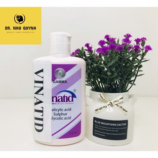 Sữa rửa mặt & Tắm gội Vinatid Gamma 150ml cho da mụn - Hàng chính hãng