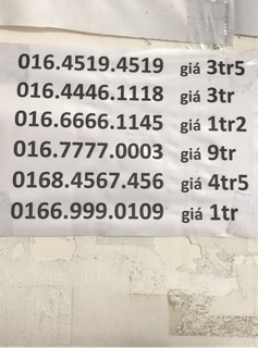 Sim viettel v90