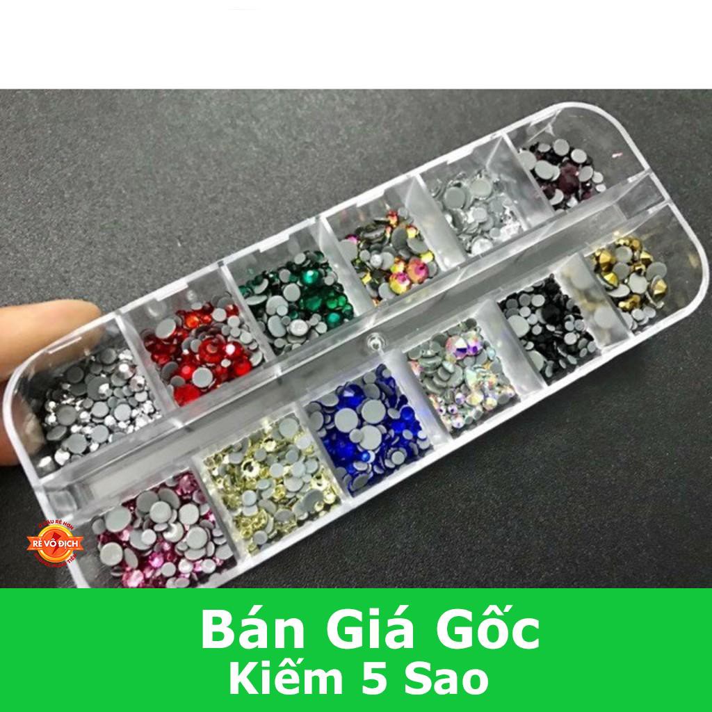 Khay đá chân keo mix size 12 màu