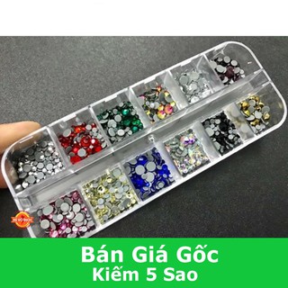 Khay đá chân keo mix size 12 màu