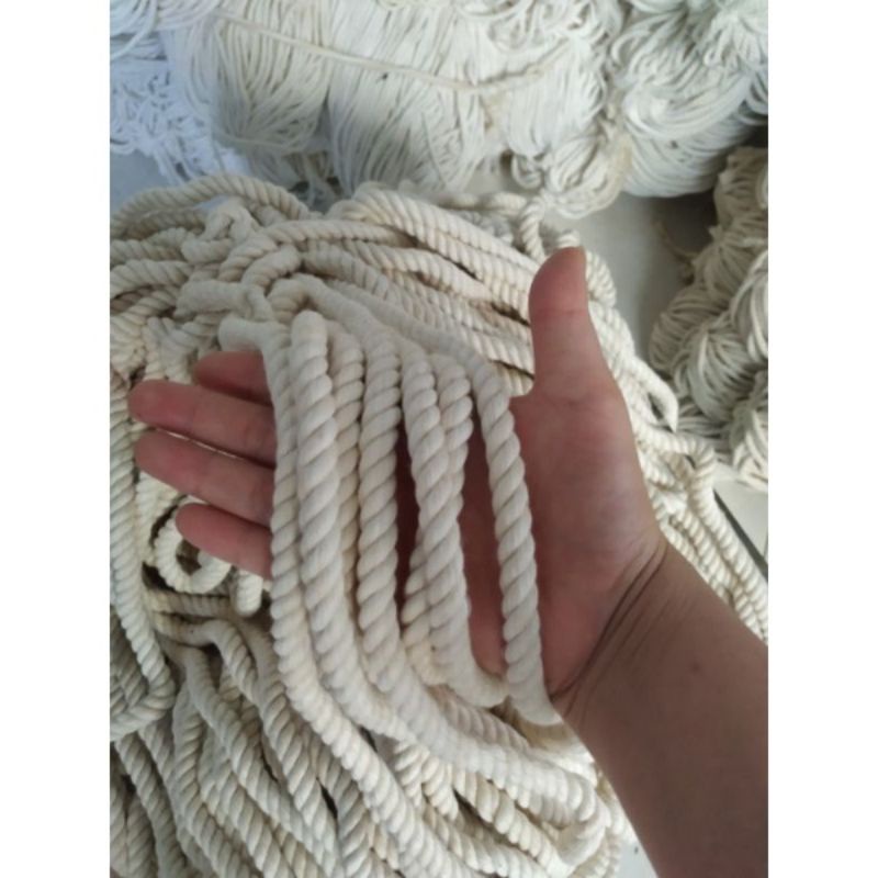 Dây thừng cotton macrame 3 xoắn