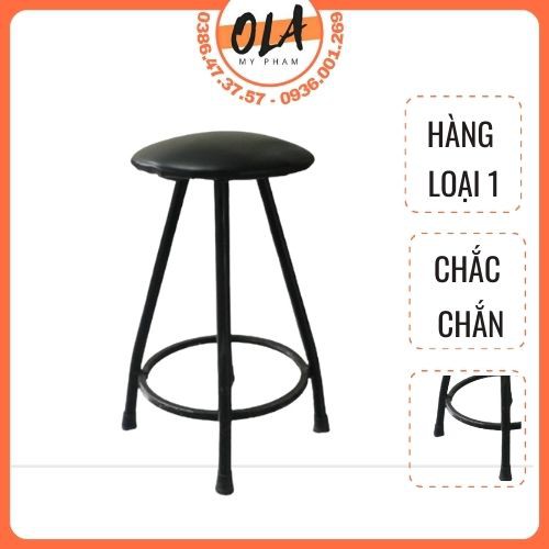 Ghế đôn cao 60cm gội đầu trang điểm - mỹ phẩm ola