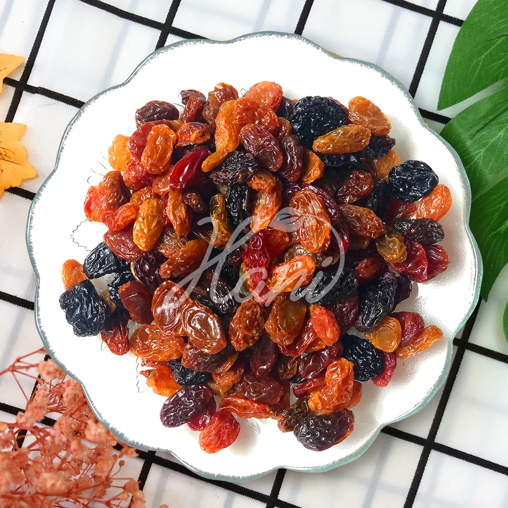 Nho khô Không đường sấy mọng Chua ngọt tự nhiên 600g - Da đẹp sáng mịn - Nhập khẩu Mỹ   Hani Healthy Food