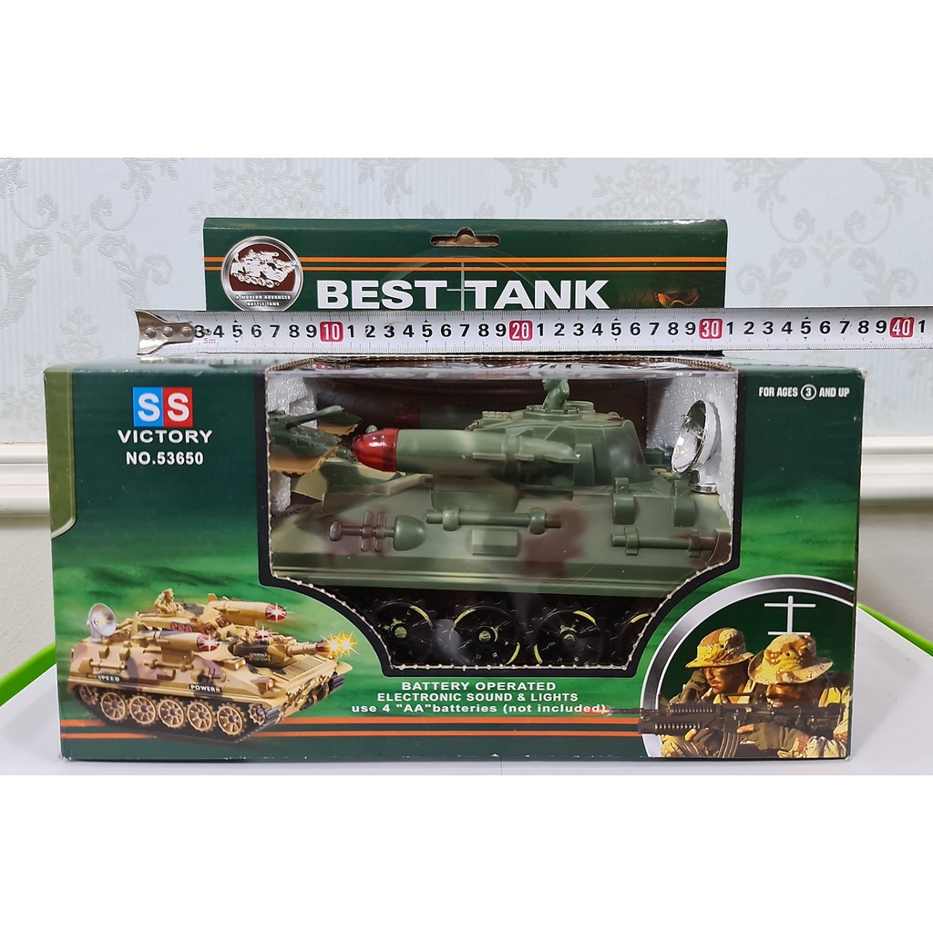 Đồ chơi mô hình Xe tăng phát nhạc cho bé tự động nhả xe tăng con