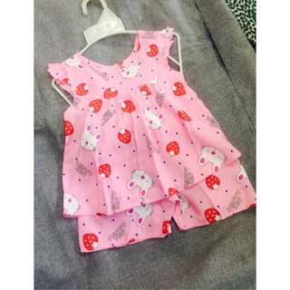 Đồ bộ tôn lanh cho bé gái dưới 1 tuổi