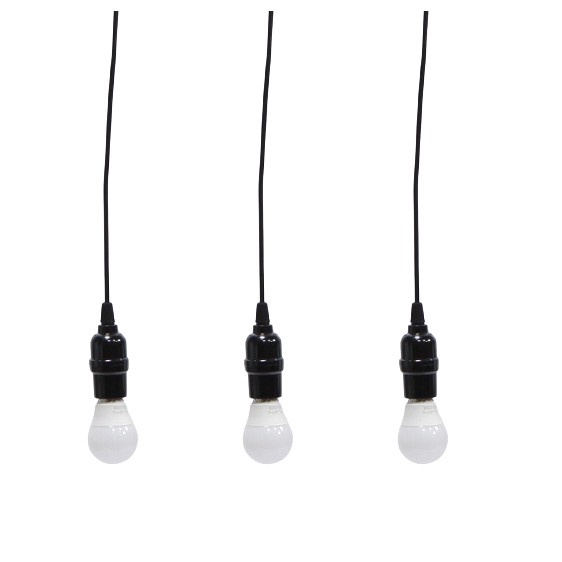 Bộ 3 đèn thả cổ điển Vintage bóng đèn led búp 5w