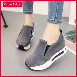 Giày lười tăng chiều cao nữ phong cách Ulzzang Hàn Quốc Order