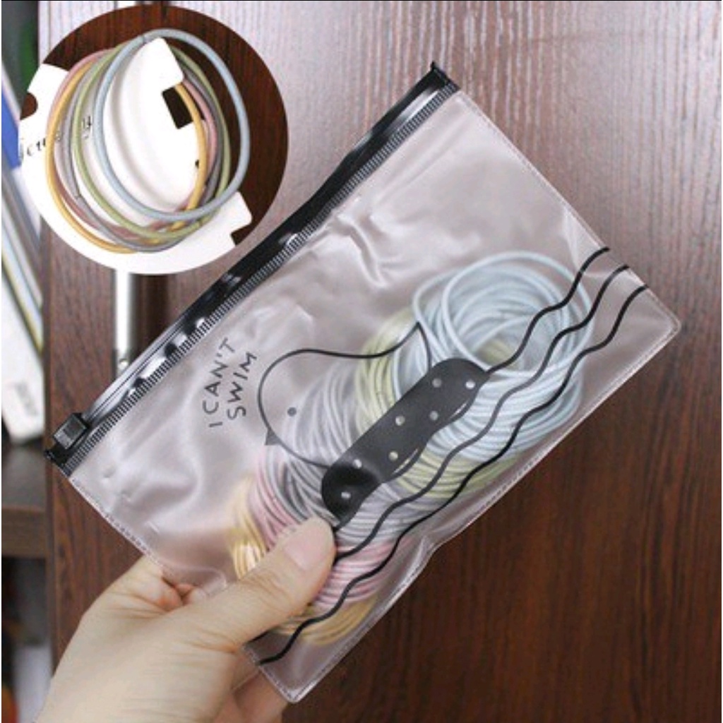 Cột tóc túi zip nhiều màu Hàn Quốc - 914