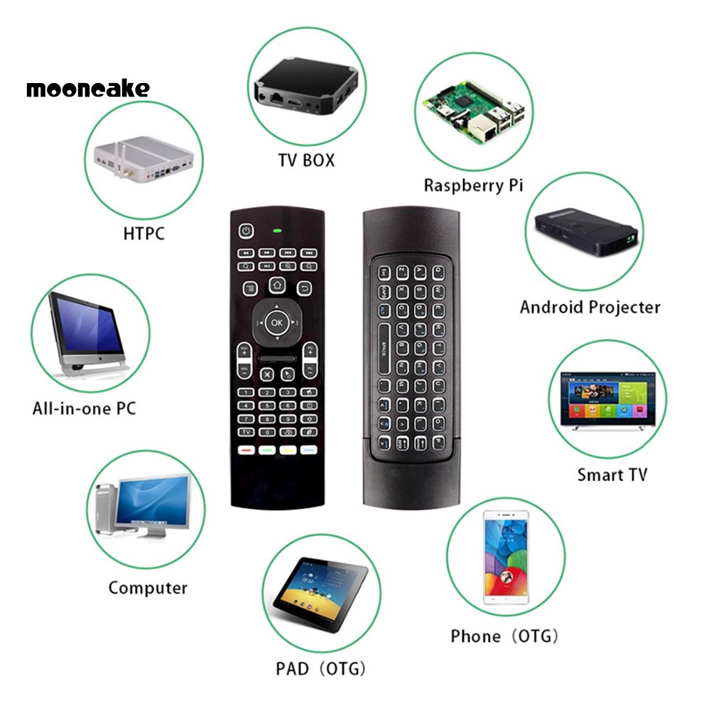 Điều Khiển Từ Xa Không Dây Tích Hợp Bàn Phím Và Chuột Bay3 2.4g Cho X96 H96 Android Tv Box