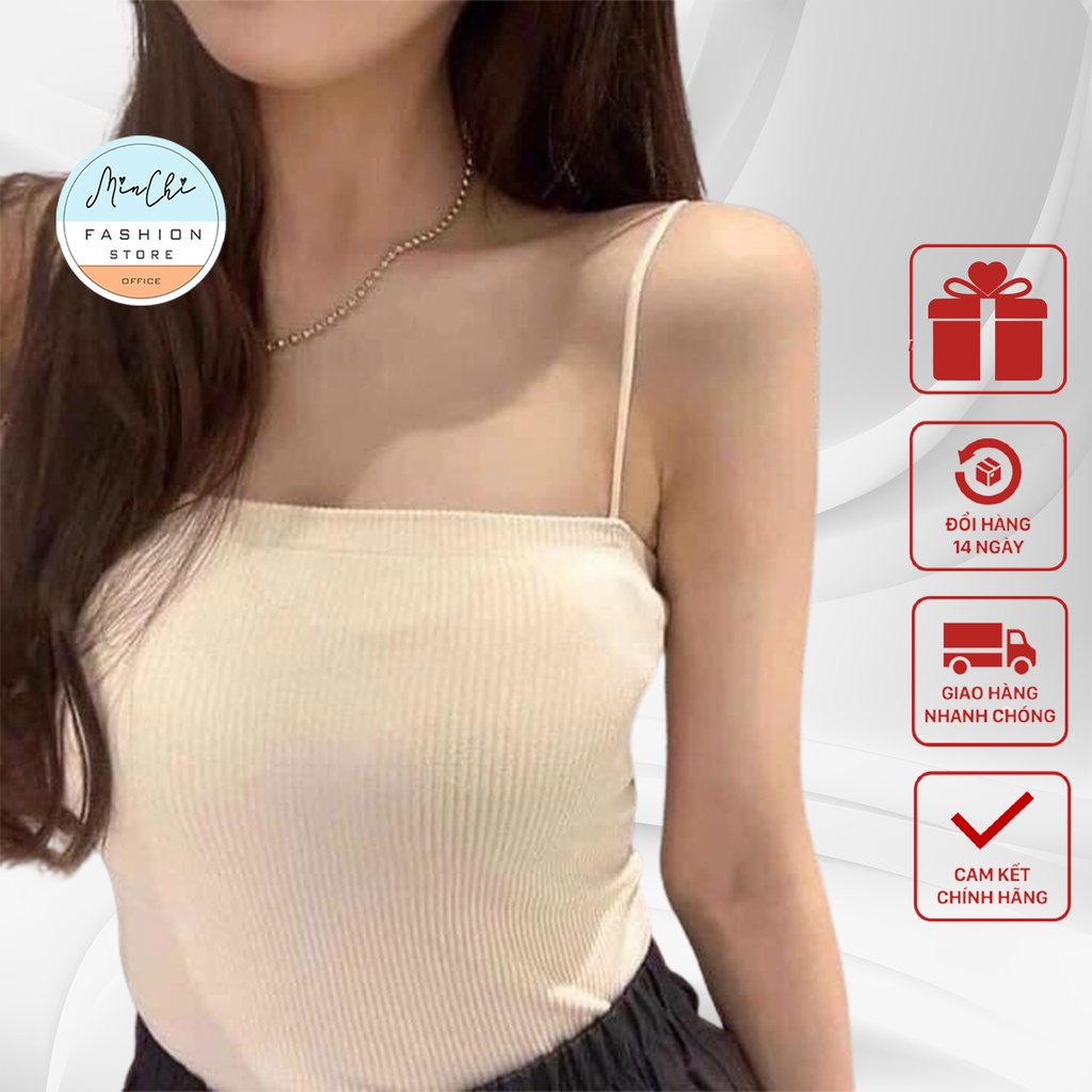 Áo hai dây Áo Ống Bra MinChi Có Đệm Mút Nâng Ngực Chất Thun Cotton Co Giãn Siêu Đẹp Freesize