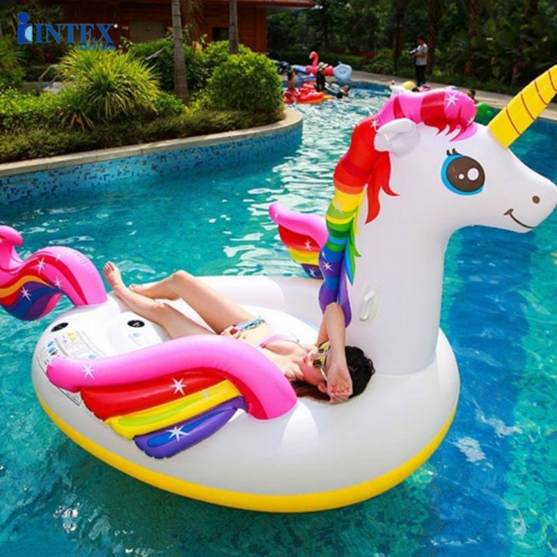 Phao Bơi Khổng Lồ Người lớn Hồng hạc, Ngựa Thần, Tiên cá hottrend