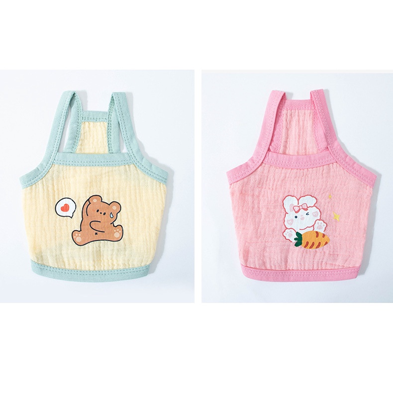 áo 2 dây in hình so cute cho chó mèo