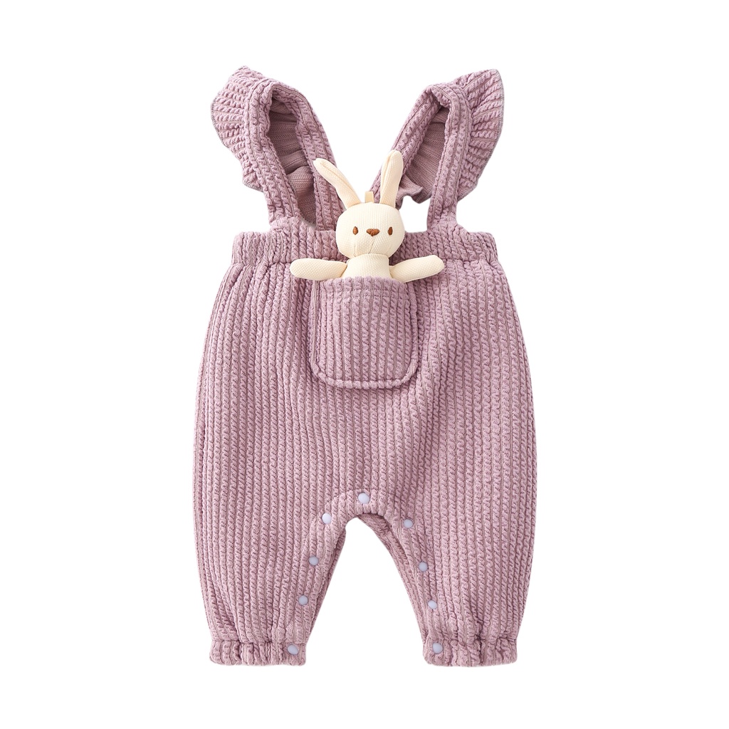 Bộ áo liền quần hai dây dễ thương cho bé gái