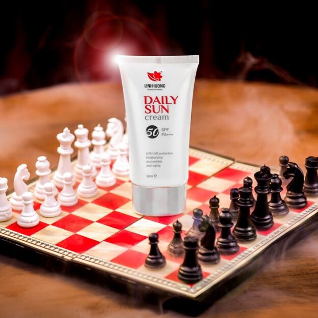 Kem chống nắng Daily Sun Linh Hương❤️FREE SHIP ❤️Chống Tia UVA UVB, Chống Ánh Sáng Xanh, Chống Ô Nhiễm 50ml | BigBuy360 - bigbuy360.vn