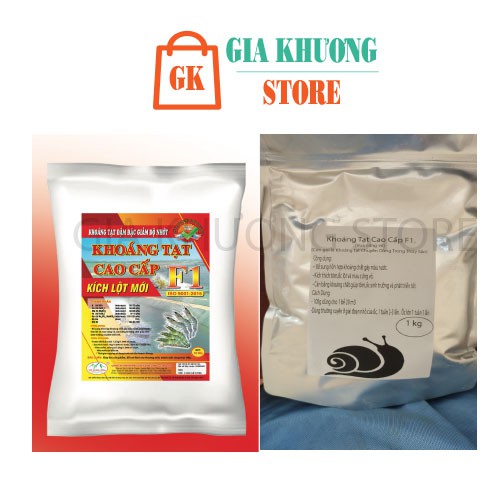 Khoáng Tạt Cao Cấp F1 ĐẶC BIỆT ĐỂ NUÔI ỐC )BỔ SUNG KHOÁNG CHẤT CẦN THIẾT CHO AO NUÔI