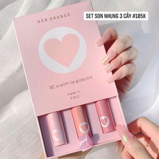 set son nhung 3 cây