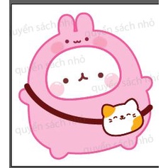 Squishy thỏ Molang bằng giấy