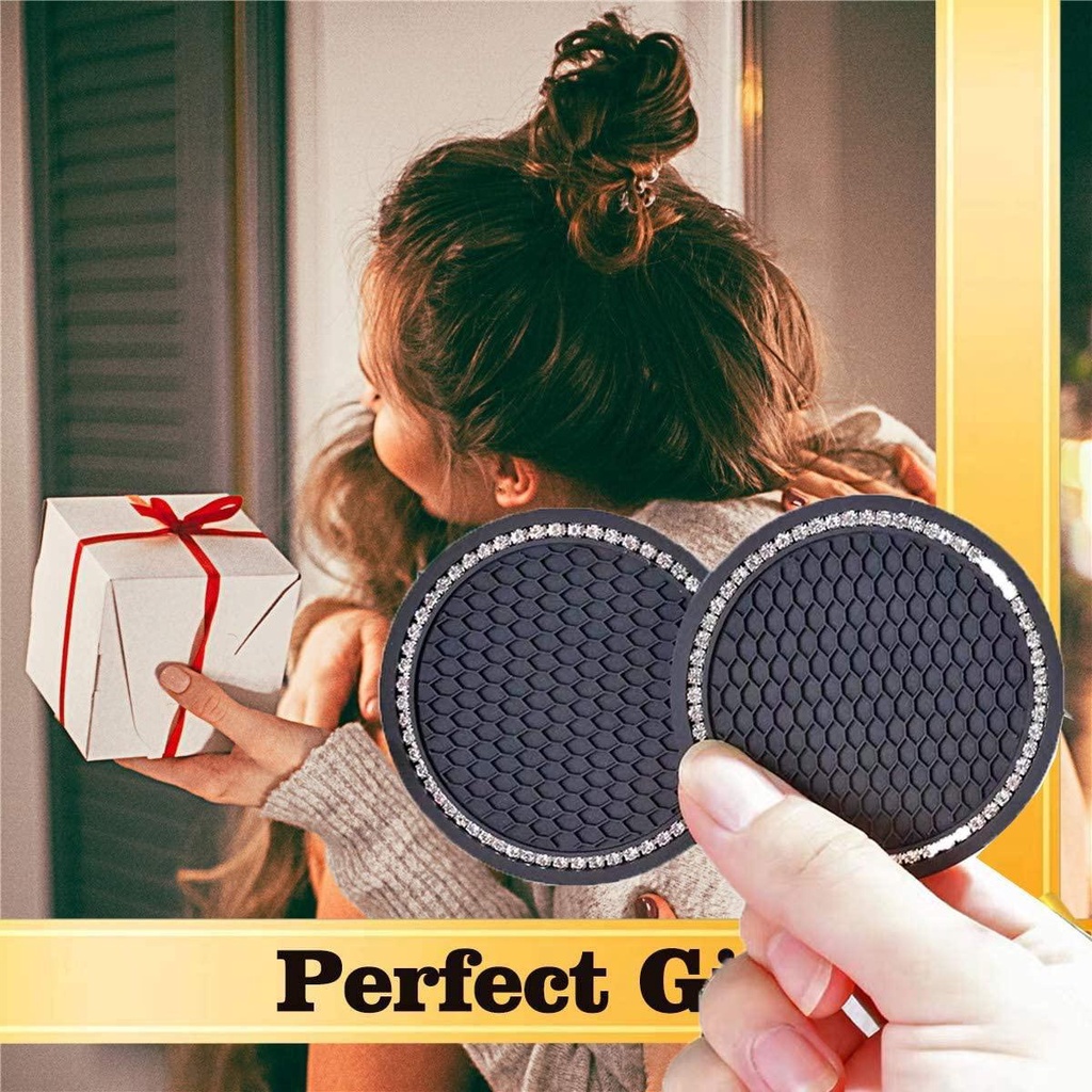 Đế Lót Ly Chống Trượt 2.75 inch|Phụ Kiện Trang Trí Nội Thất Xe Hơi Độc Đáo