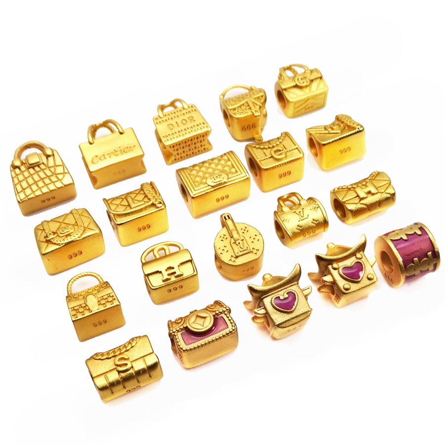 Phụ Kiện Hạt Làm Vòng Tay Hình Túi Xách Thời Trang D2