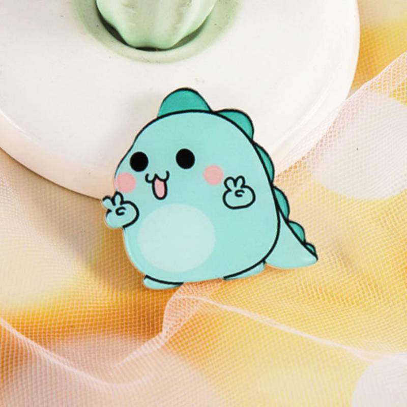Phụ kiện ba lô, Đồ trang trí ba lô, Ghim khủng long acrylic dễ thương