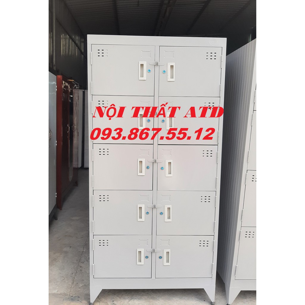 TỦ HỒ SƠ SẮT - TỦ LOCKER 10 CỬA