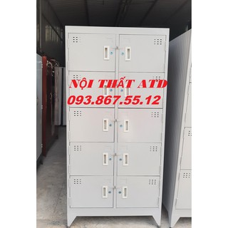 Tủ hồ sơ sắt - tủ locker 10 cửa