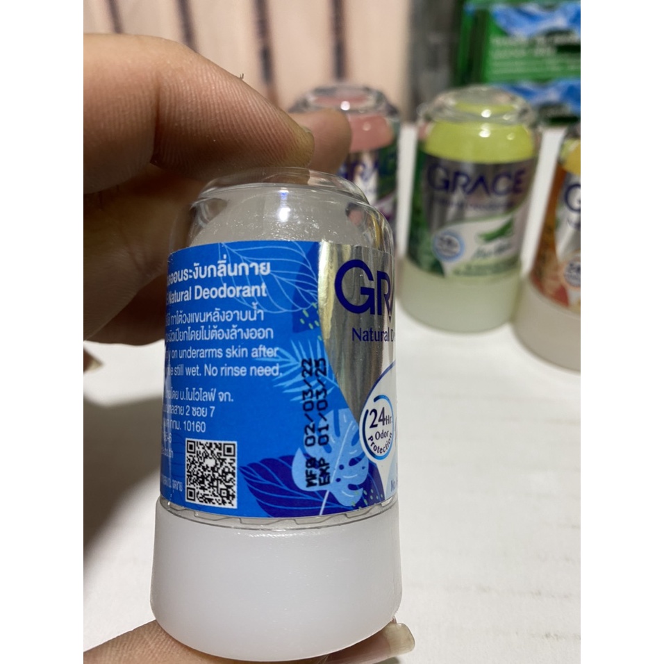Lăn nách  Grace khử mùi dạng đá khoáng Thái lan kiểm soát mồ hôi suốt 24 giờ