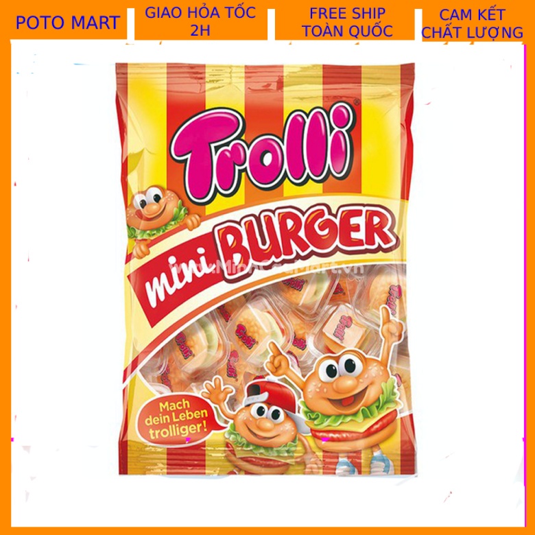 Kẹo dẻo Trolli Mni Burger 170g-Đức