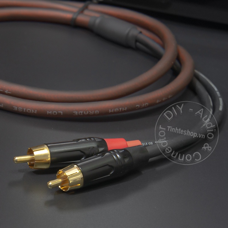 Dây chuyển canon cái sang 2 AV DIY 0.5M đến 5M - Cáp XLR ra RCA