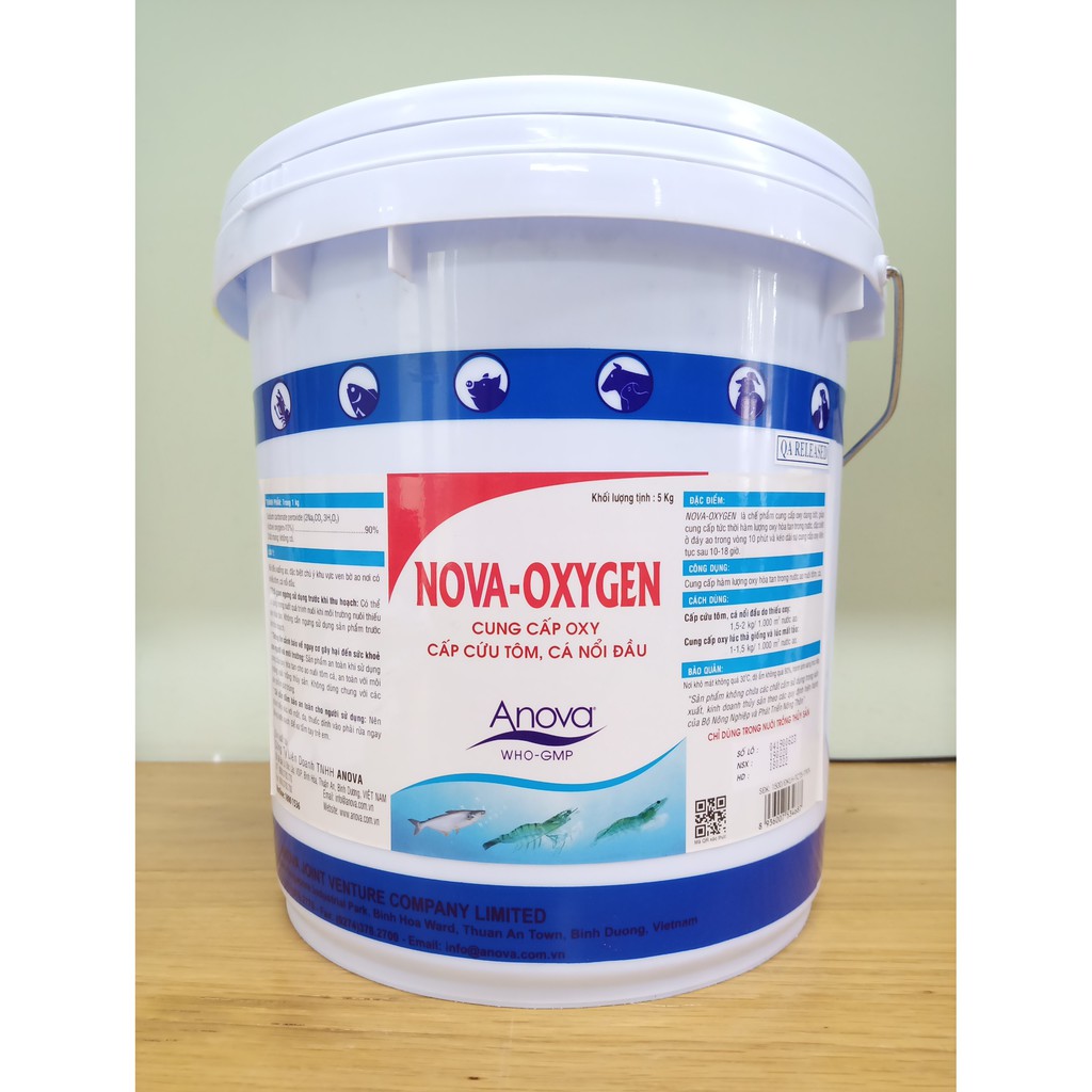 Chế Phẩm Cung Cấp Oxy Cho Tôm Cá Anova Nova Oxygen Dạng Bột