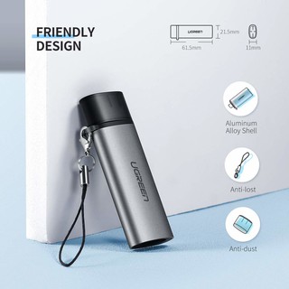 Usb-c tf/sd card read | ugreen 50704 chính hãng