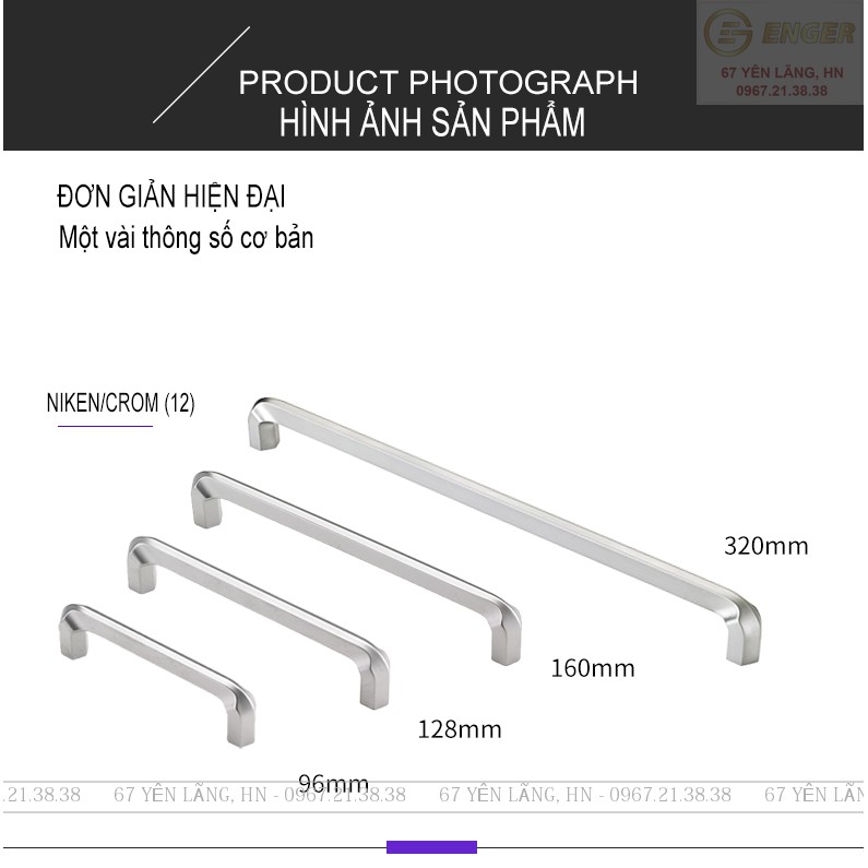 Tay nắm tủ, Tay co tủ nội thất tủ bếp, tủ áo, ngăn kéo phong cách hiện đại, tân cổ điển AK6232