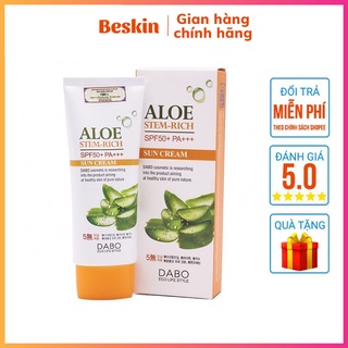 Kem chống nắng dưỡng da Lô Hội Dabo Aloe Stem Rich 70ml