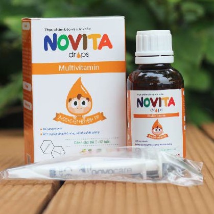 NOVITA Drop 30ml – Vitamin tổng hợp dạng nhỏ giọt cho trẻ từ 0 đến 12 tuổi, tăng cường đề kháng và hấp thu dinh dưỡng