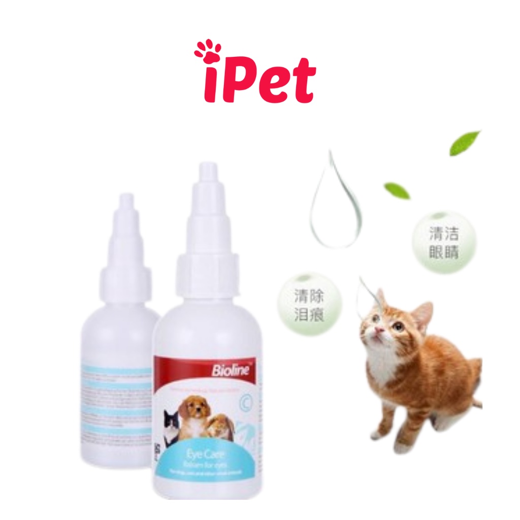 Nước Rửa Vệ Sinh Mắt Cho Thú Cưng Chó Mèo Eye Care Bioline 50ml - iPet Shop
