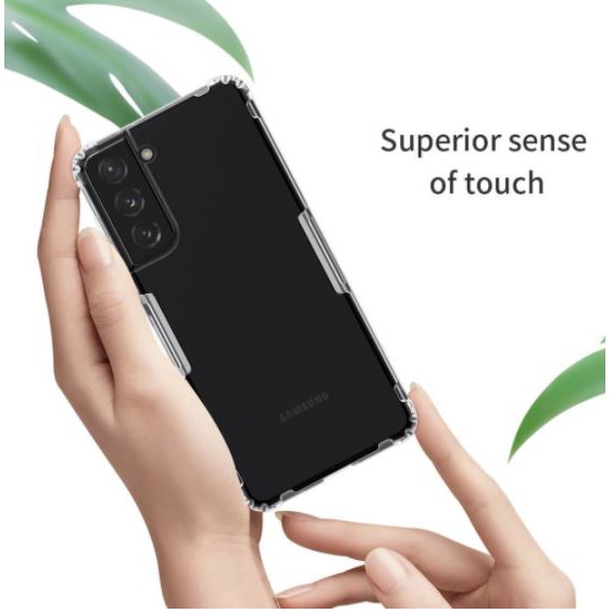 Ốp silicon NillkiN cho Samsung Galaxy S21  S21 Plus chống sốc, trong suốt