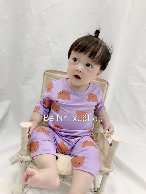 Bộ lửng Hàn quốc hình gấu Pooh tặng thêm nón gấu cho bé trai, bé gái