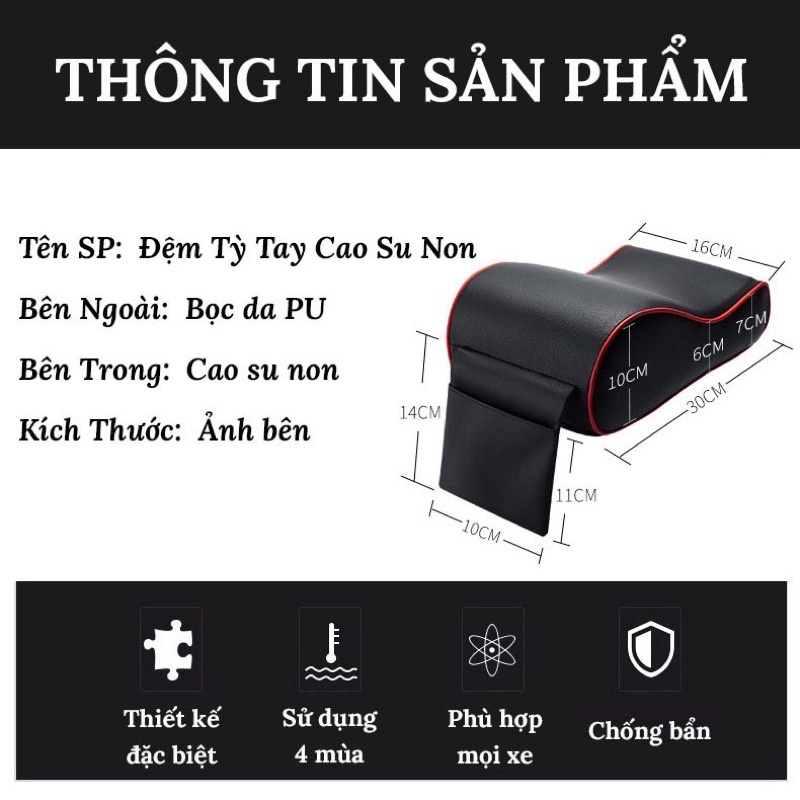 Đệm Tỳ Tay Ô Tô  – Phù Hợp Mọi Dòng Xe 4-7 Chỗ