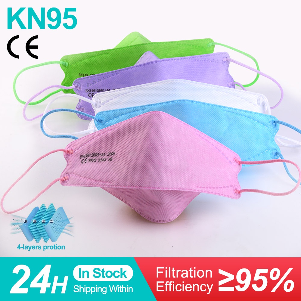 Set 10/ 30/ 50 khẩu trang KF94 4 lớp bảo vệ 3d có thể tái sử dụng FFP2