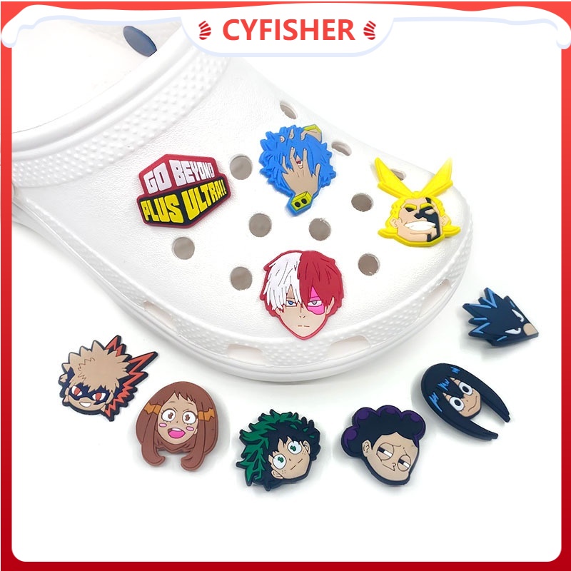 Mới Phụ Kiện Trang Trí Giày Dép Crocs Hình Nhân Vật Anime My Hero Academia