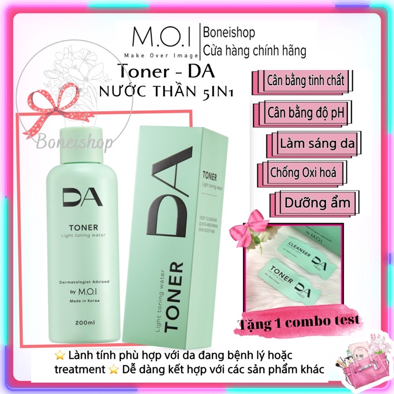 Toner nước thần cân bằng da 5in1 DA by MOI dùng là mê, được Bác sĩ Da Liễu Khuyên Dùng