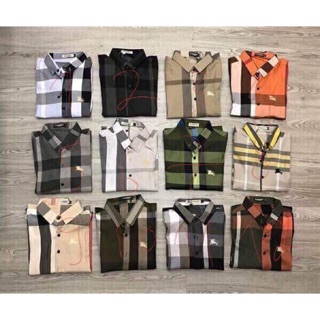 Sơ mi kẻ nam nữ burberry