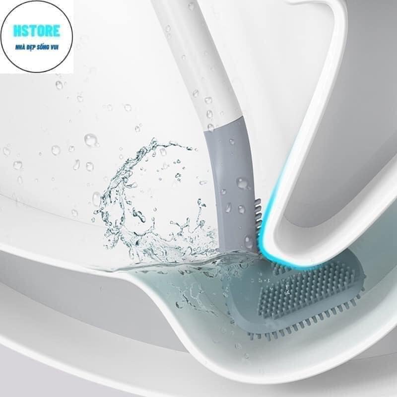 Chổi cọ TOILET SILICON tiện lợi- hala