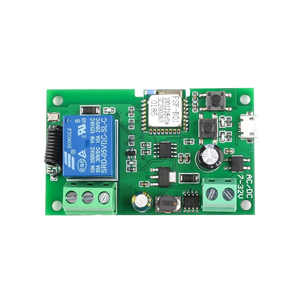 GAQQEE Rơ Le Tự Khóa USB5V / DC5V-32V 1 Kênh WIFI Hỗ Trợ 433MHZ eWeLink APP Điều Khiển Từ Xa Dành Cho Nhà Thông Minh