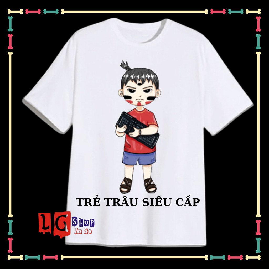 ÁO THUN BIỆT ĐỘI GANGSTER-TRẺ TRAU SIEU CAP- (Đủ size áo, Từ 10kg đến 90kg)