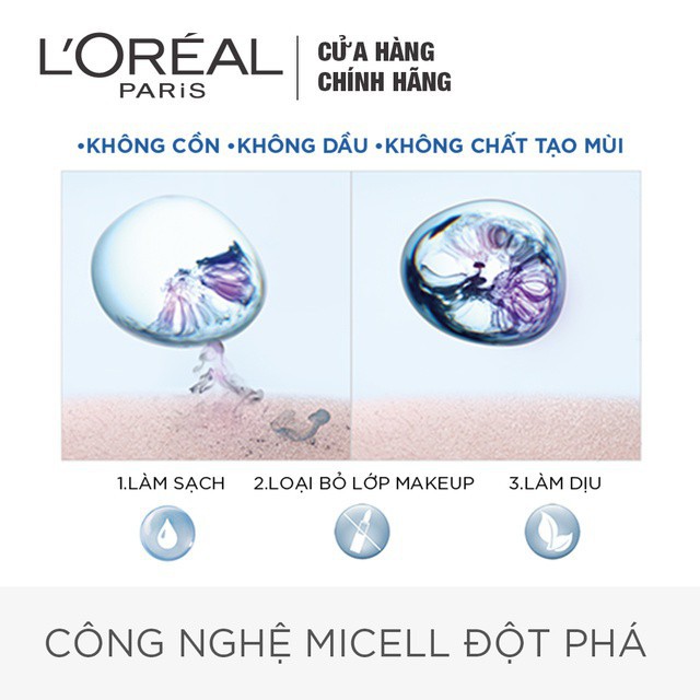 Nước tẩy trang Loreal Paris 3-in-1 Micellar Water 400ml - Mộc Diệp