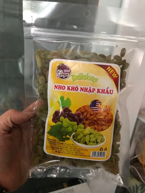 300g nho xanh chua ngọt