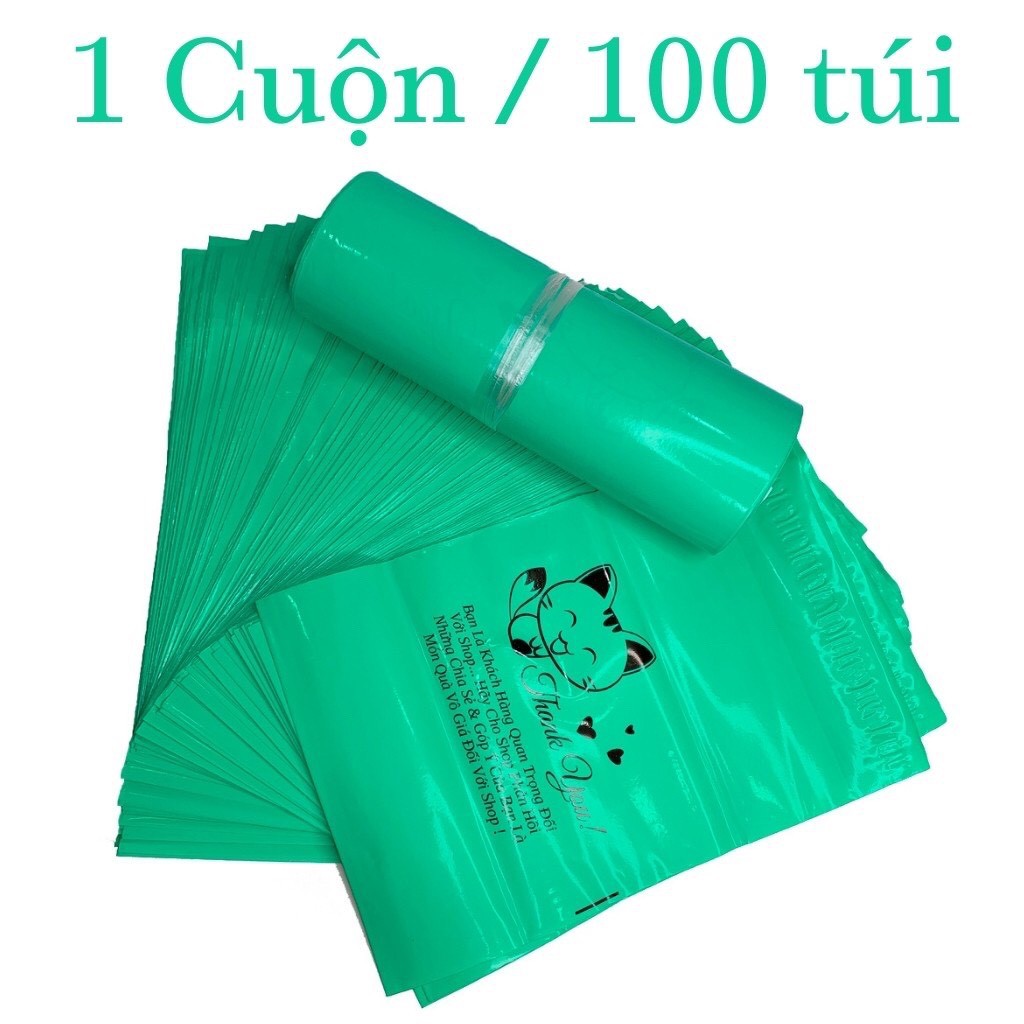 FULL SIZE - Túi Gói Hàng Niêm Phong Dán Mép In Mèo Thần Tài - Túi Đóng Hàng Niêm Phong